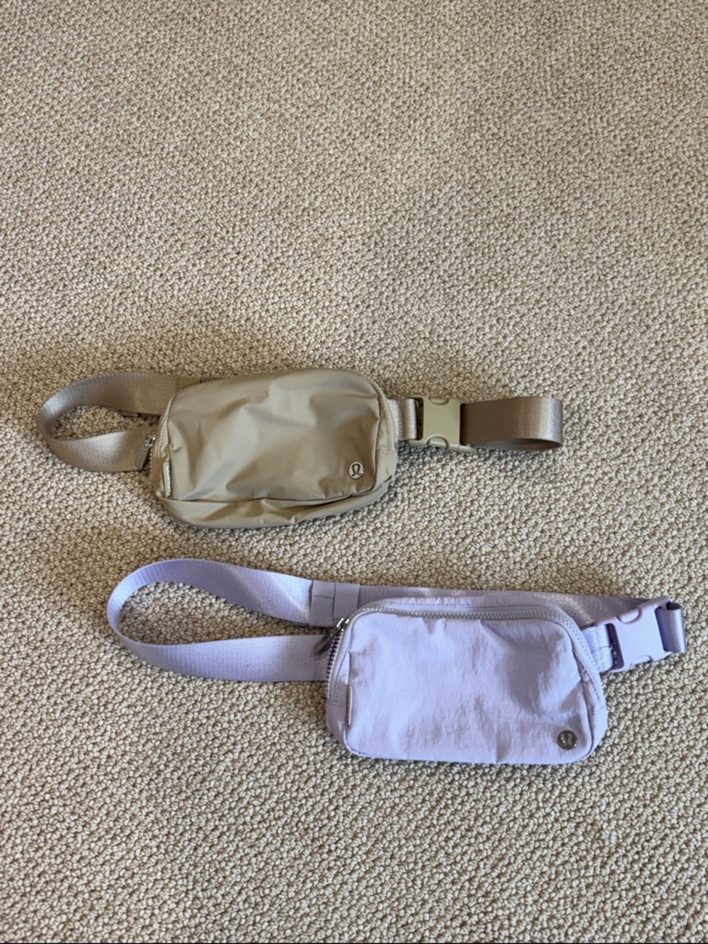 lululemon athletica Belt Bags in Taupe and Light Lavender